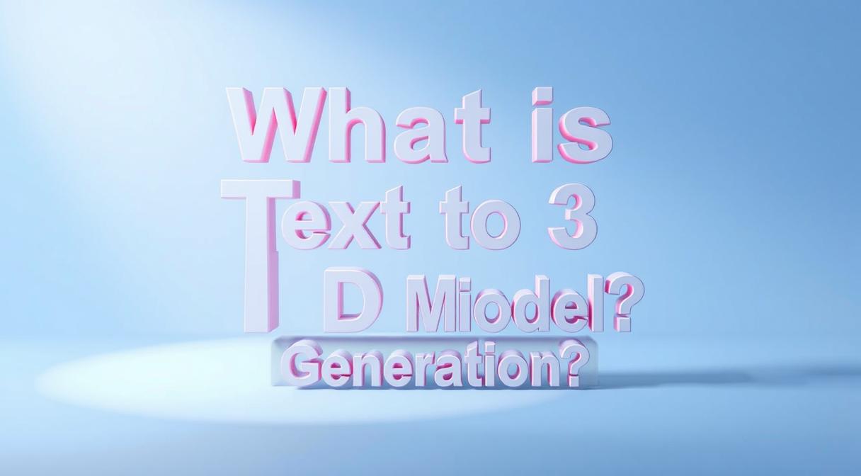 What is Text to 3D Model Generation? 可视化示意图