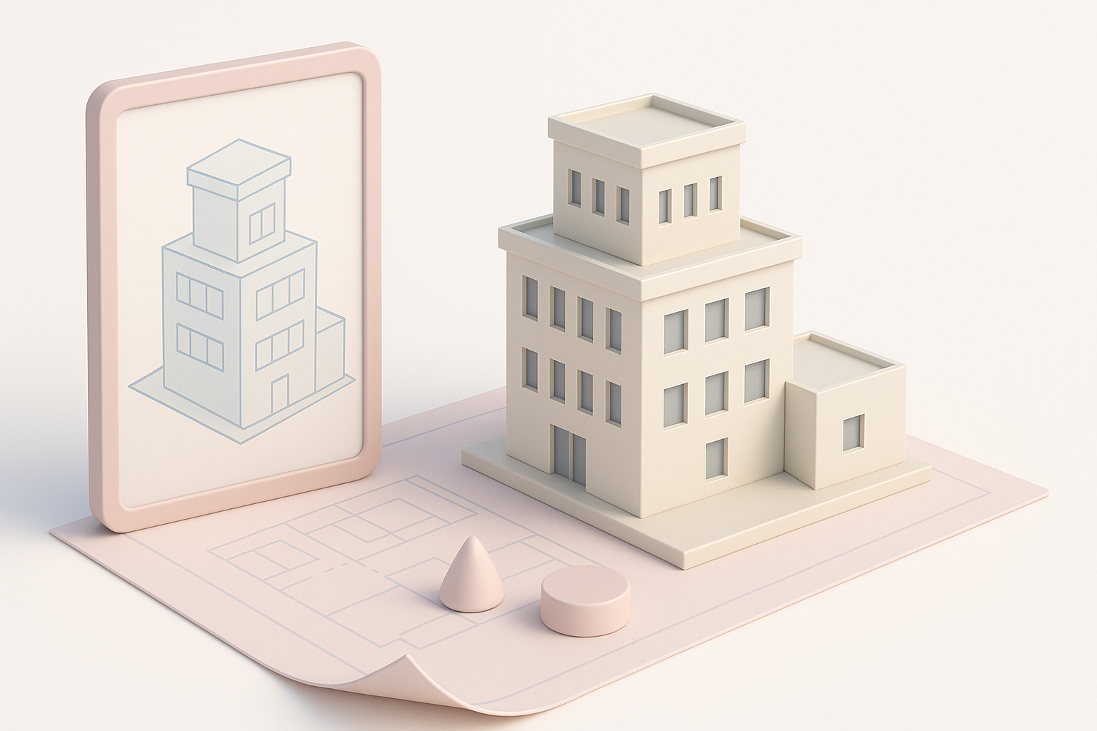 O que são modelos de arquitetura 3D? ilustração