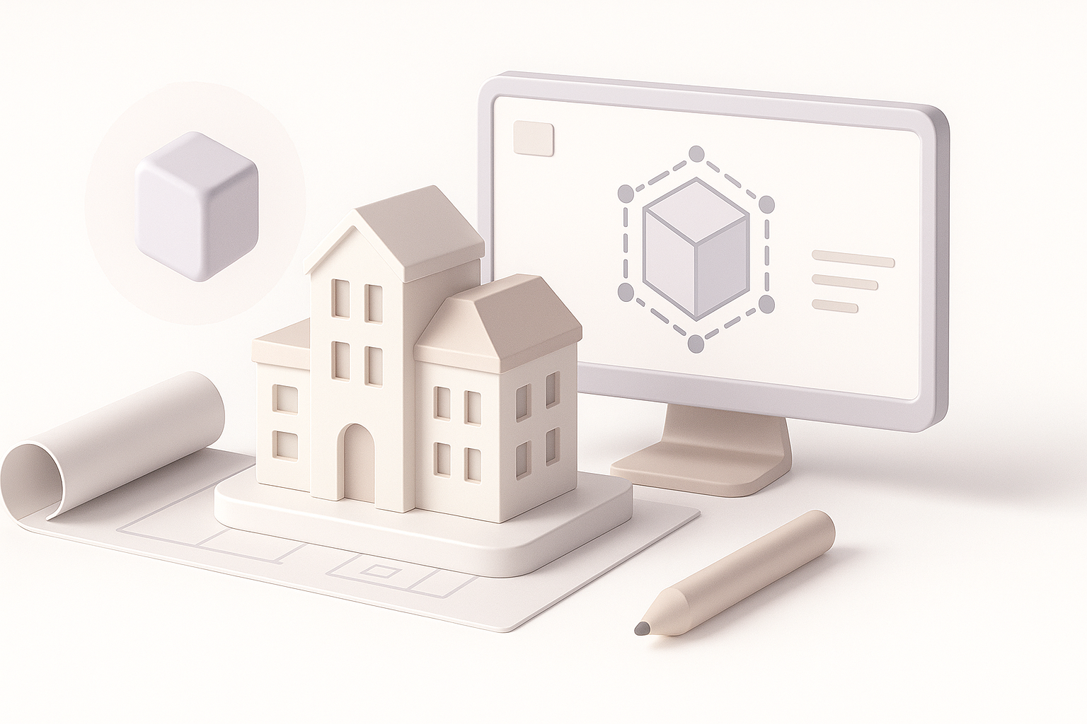 Meu fluxo de trabalho para criar modelos de arquitetura 3D - ilustração