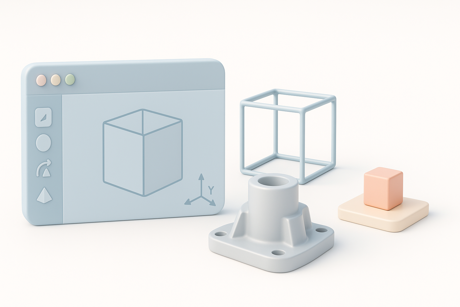 What Is 3D CAD Modeling? Core Concepts and Applications illustration