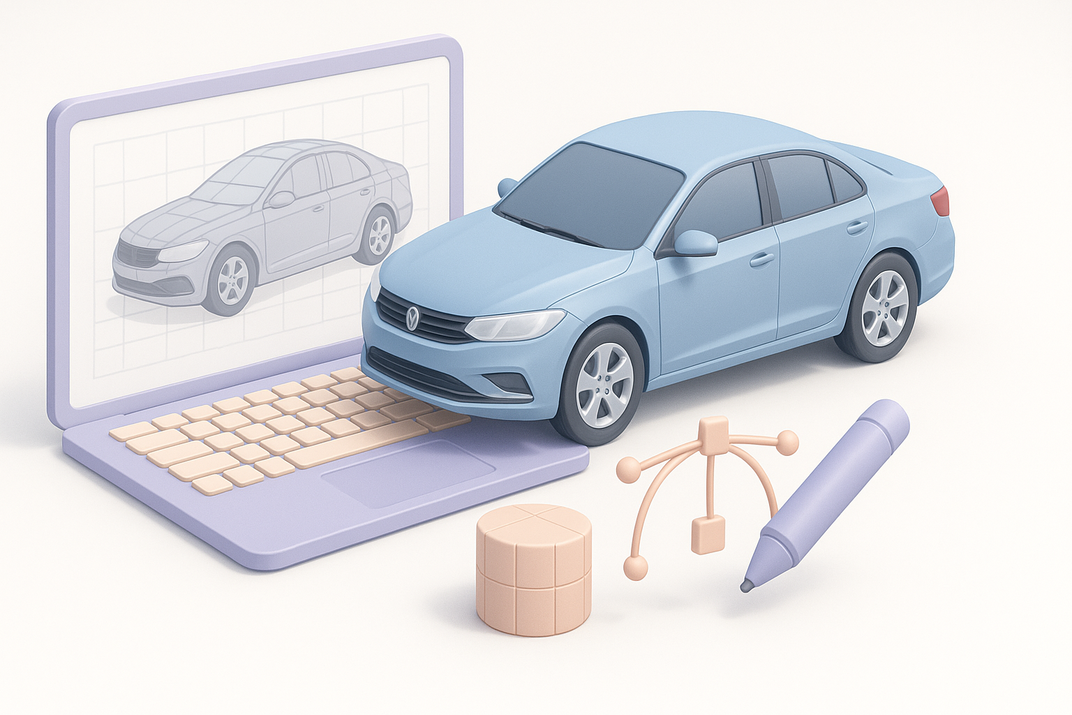 Executive Summary: Key Takeaways for 3D Car Modeling illustration
