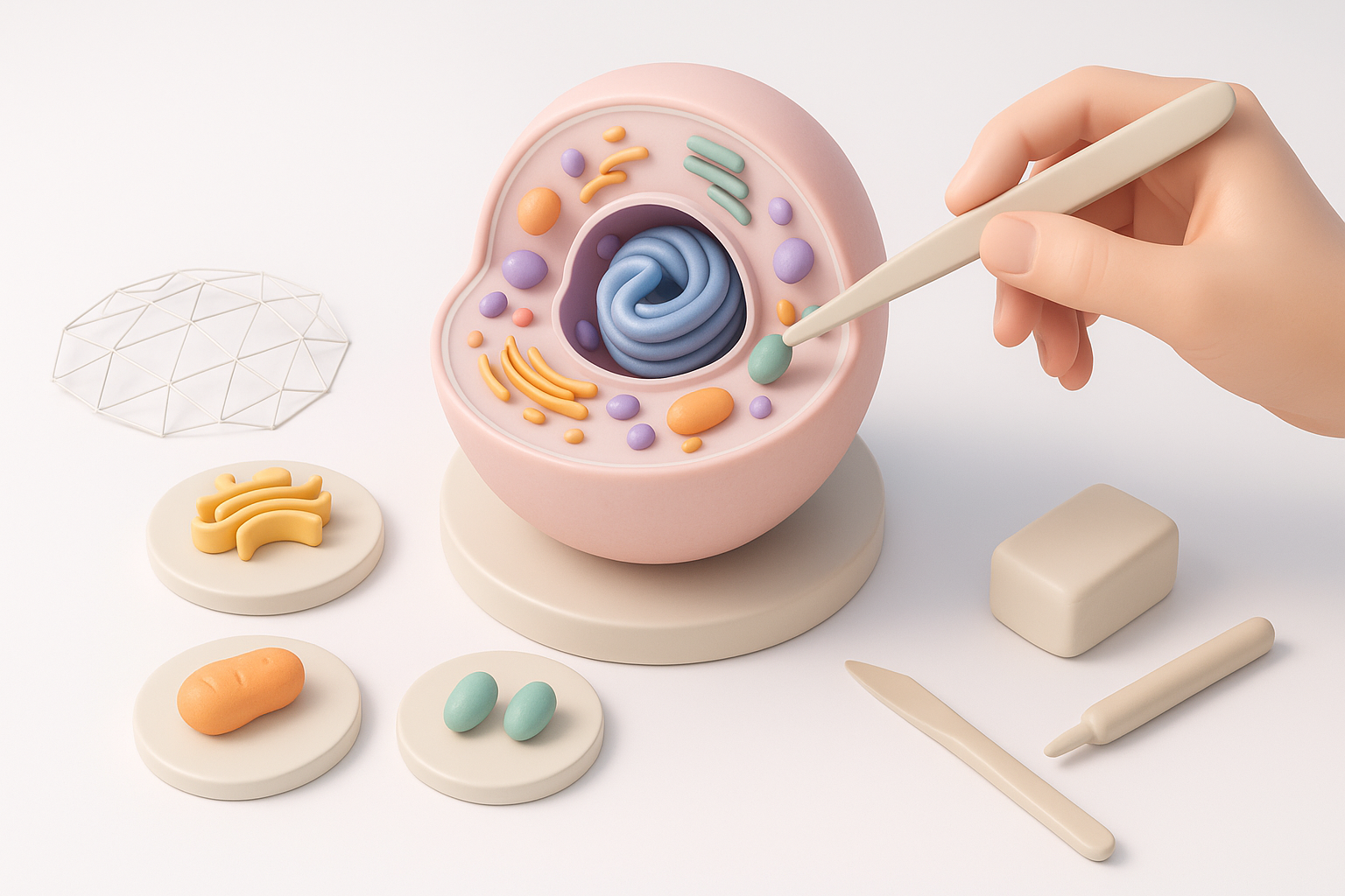 Step-by-Step Workflow: Building the 3D Cell Model illustration