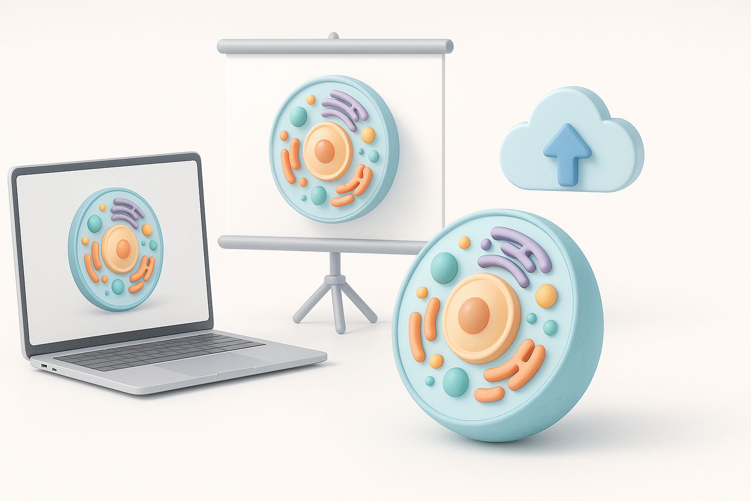 Exporting, Presenting, and Sharing Your 3D Cell Model illustration