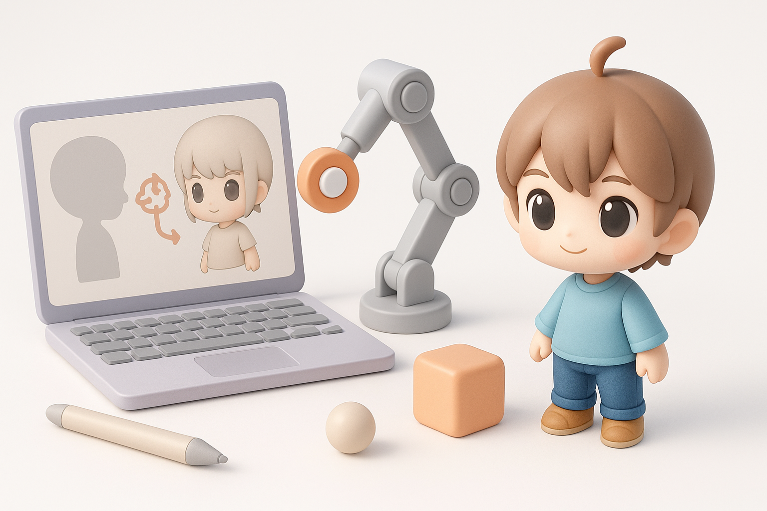 Using AI Tools for Chibi Model Creation illustration