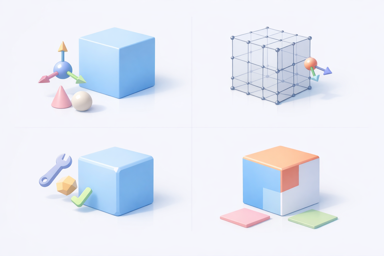 了解3D立方体建模基础知识示意图