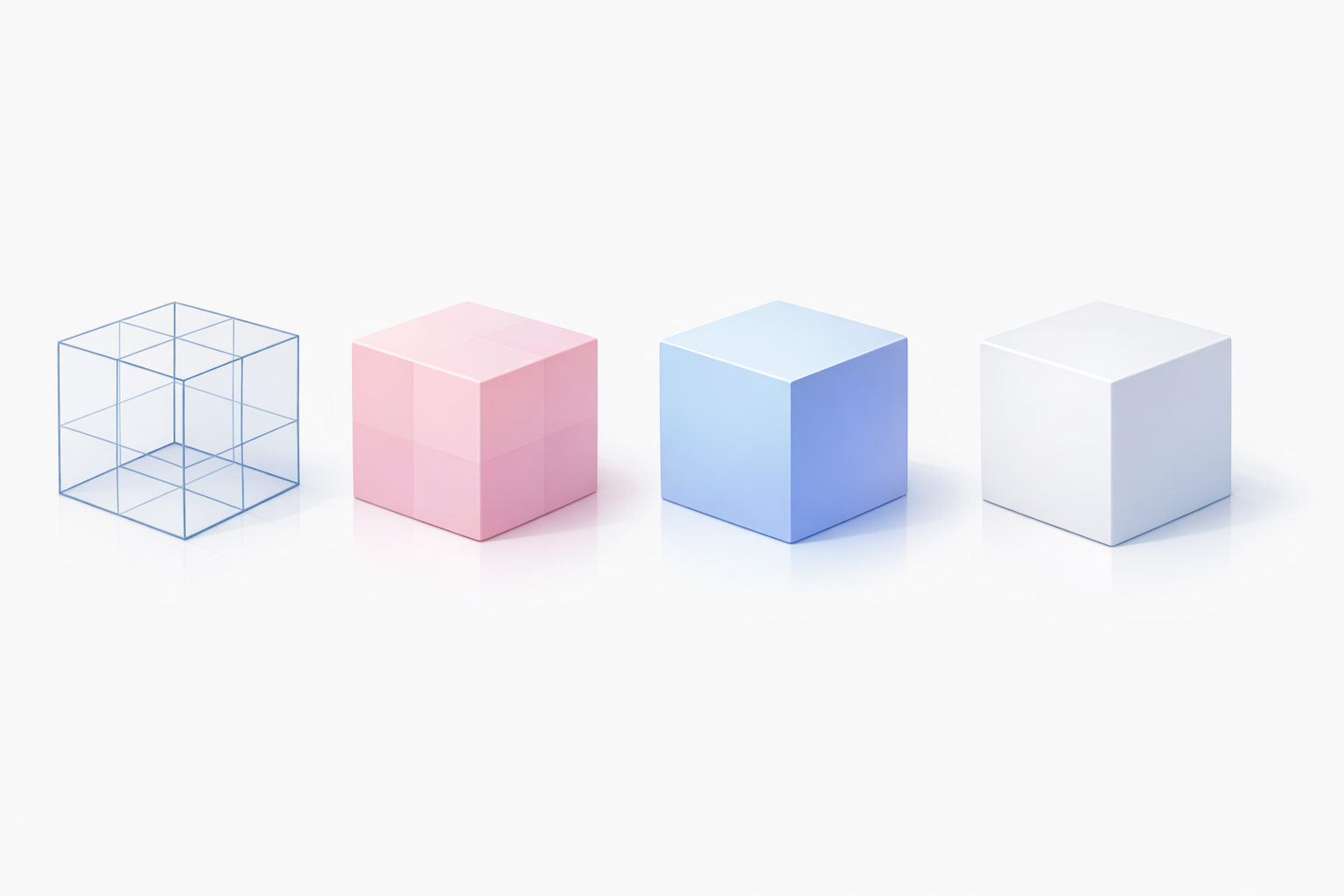 构建3D立方体分步指南示意图