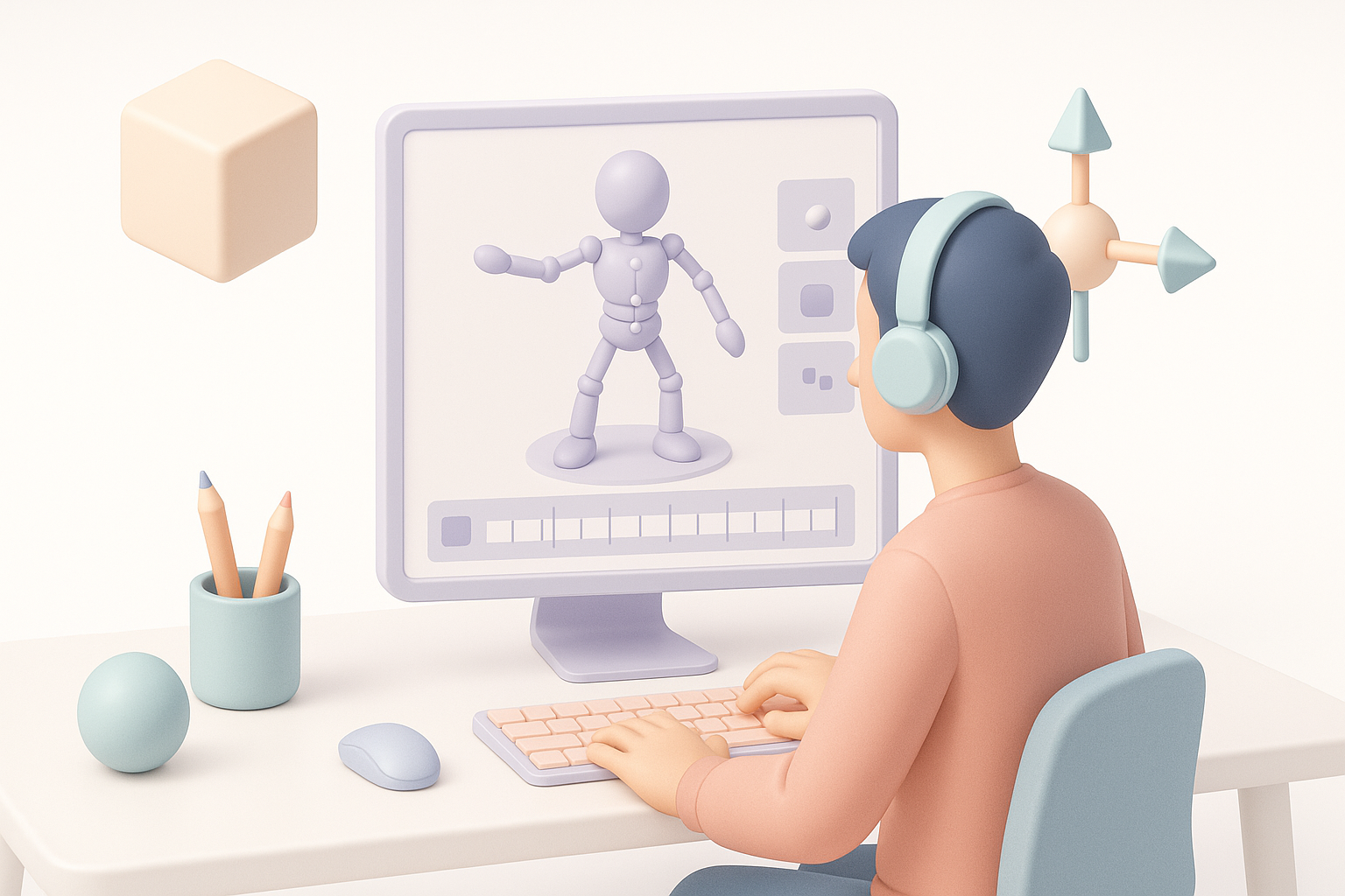 3Dモデルアニメーターとは？主な役割と責任のイラスト