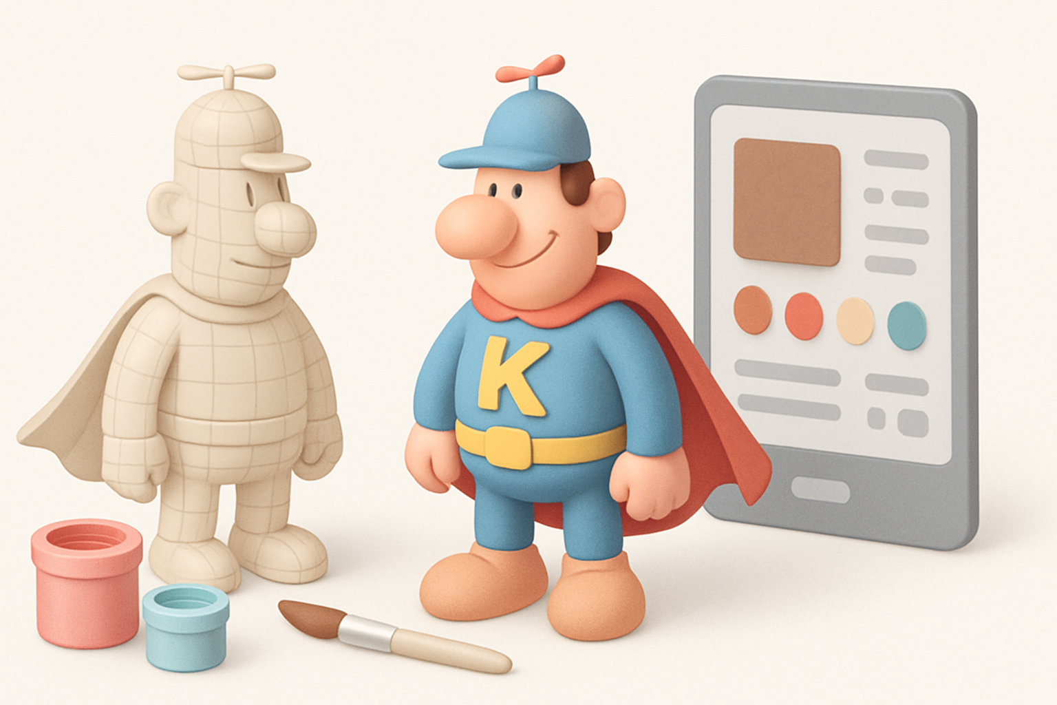 Texturing and Detailing: Bringing Captain Klutz to Life illustration