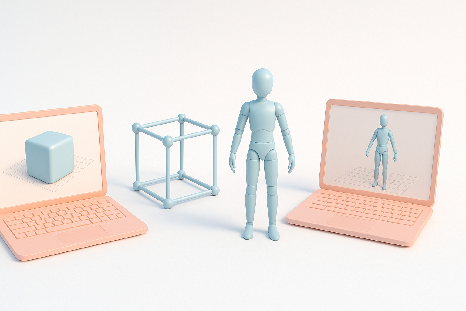 Comparing 3D Model Creation Methods illustration