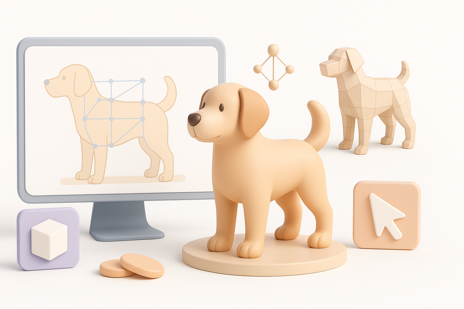 Executive Summary: Key Steps to Modeling a 3D Dog illustration
