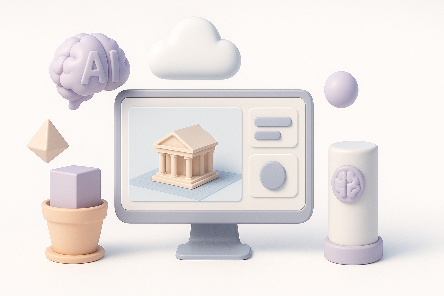 Integrating AI-Powered Tools in the 3D Pipeline illustration