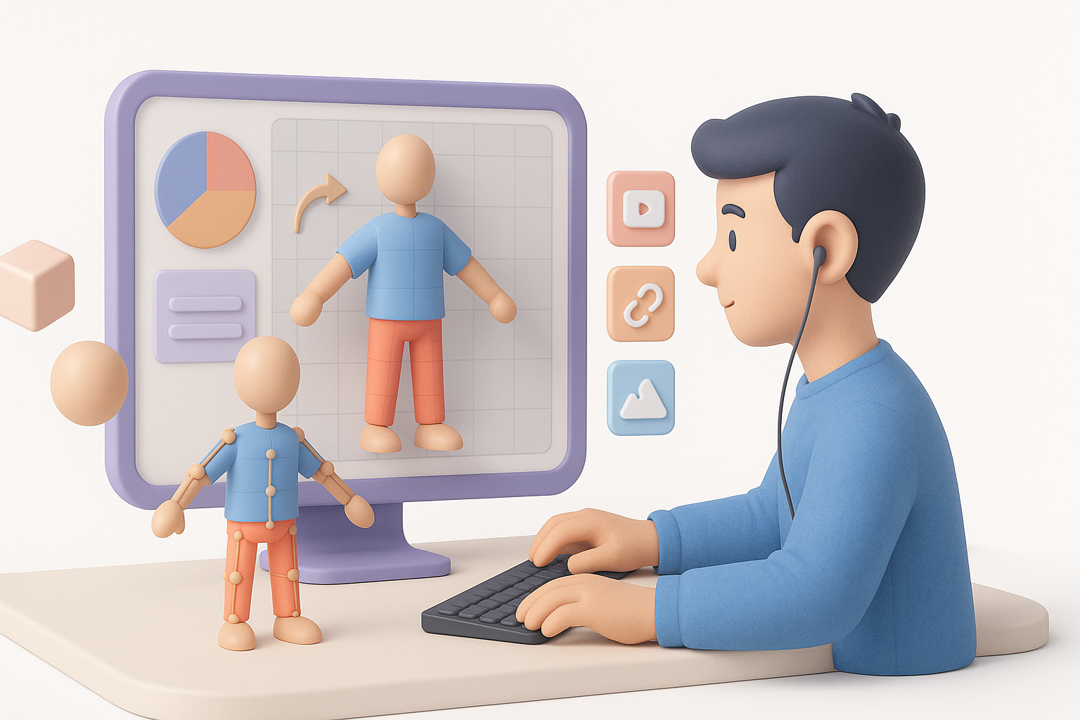 3D模型的贴图、绑定与动画制作插图