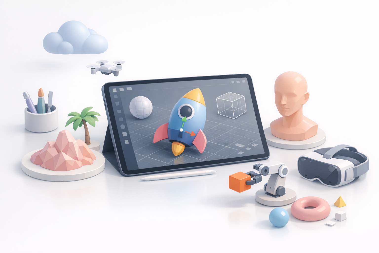 Why Use an iPad for 3D Modeling? illustration