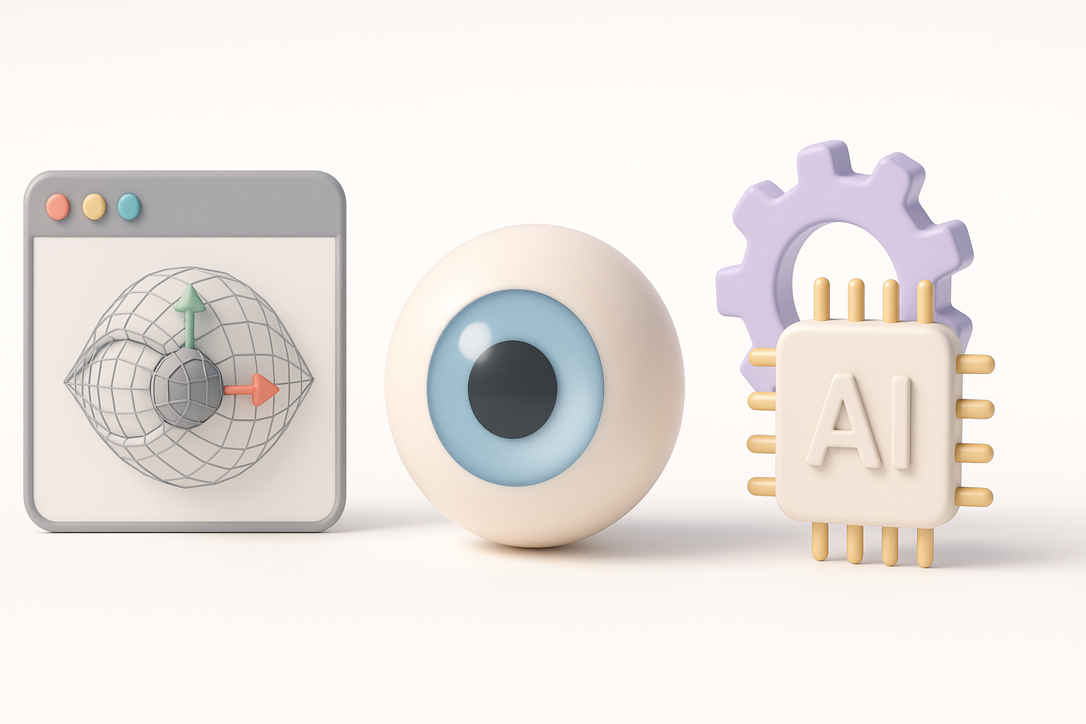 Tools and AI Solutions for Efficient Eye Modeling illustration