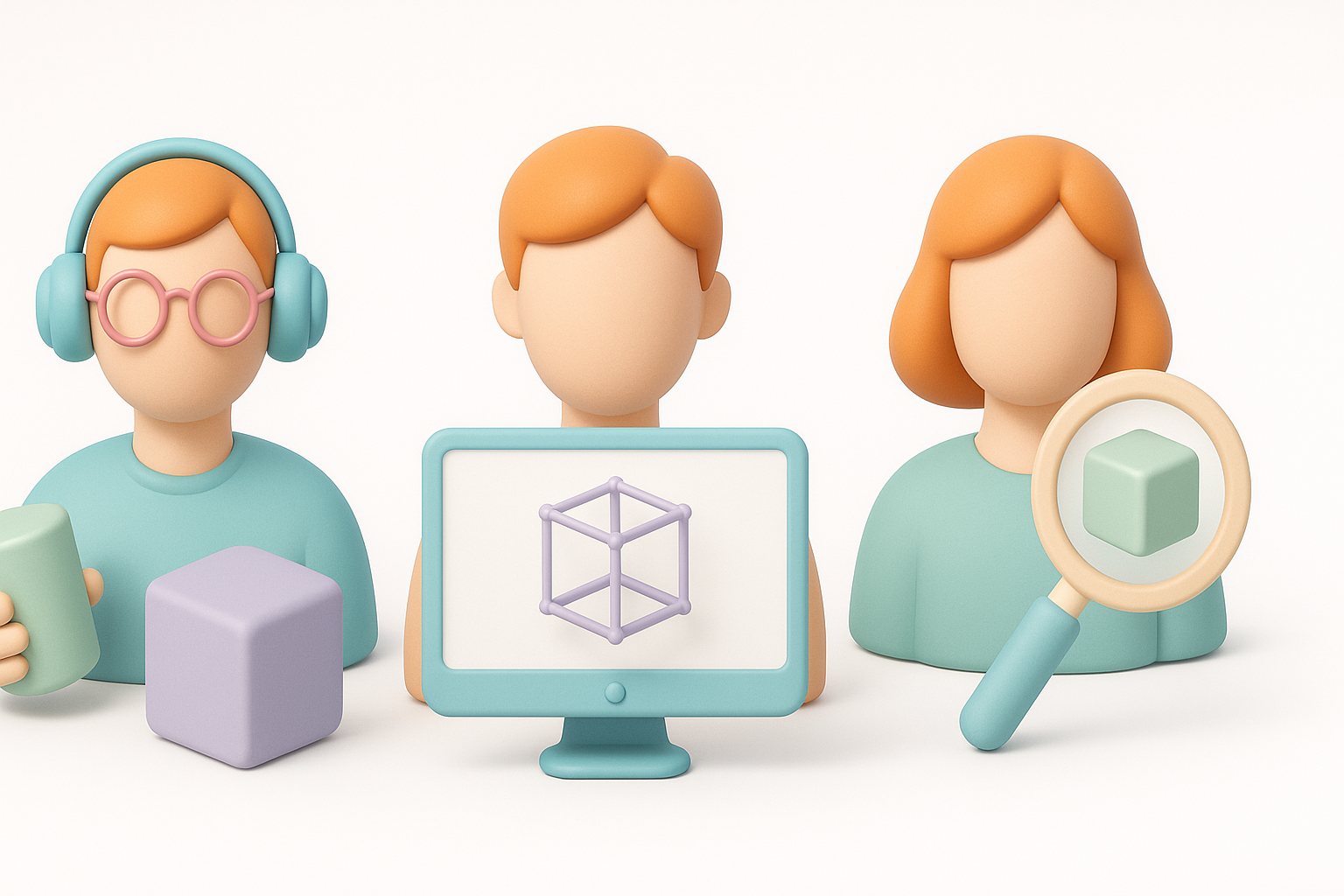 Ilustración sobre buenas prácticas para avanzar en la carrera de modelado 3D