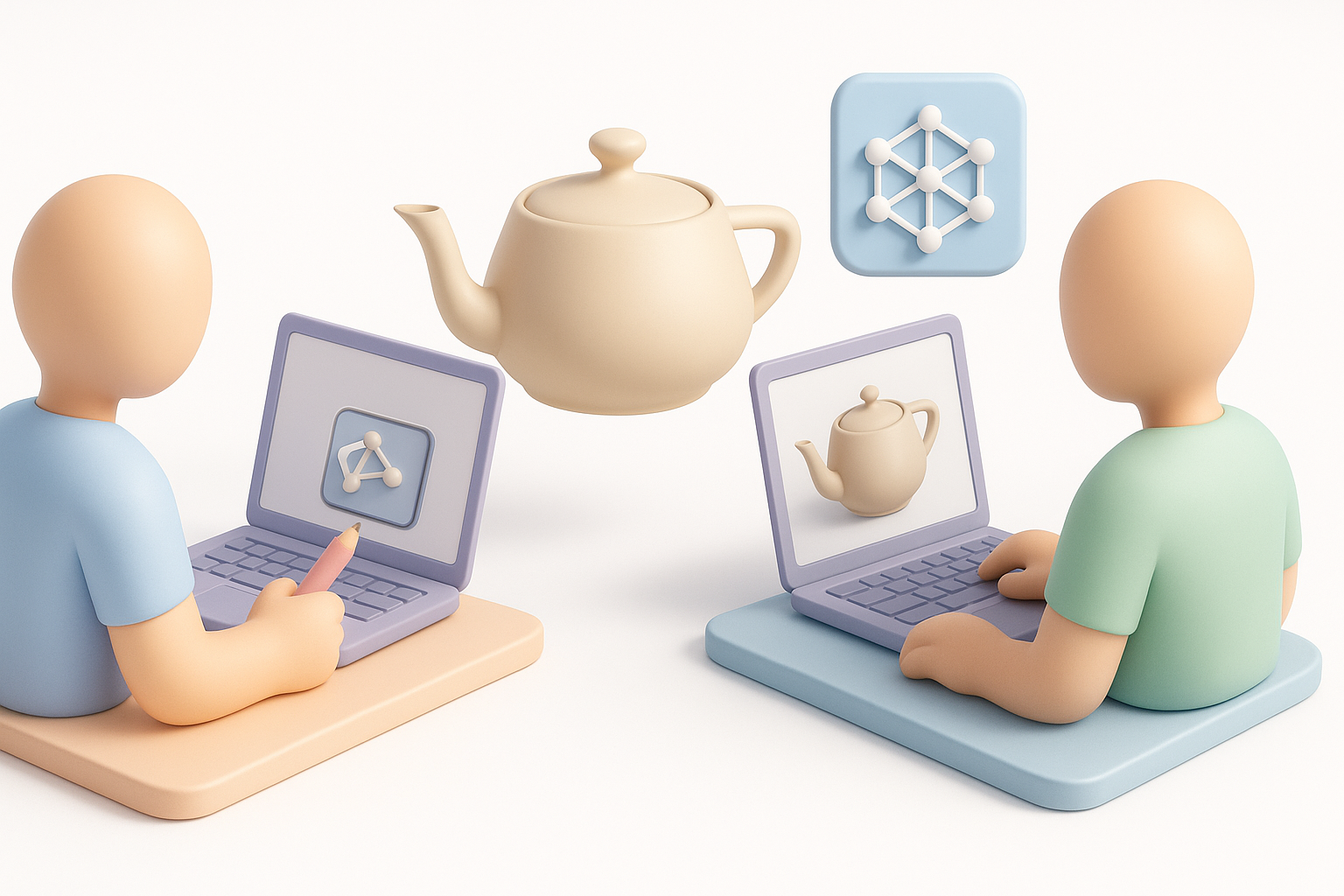 Comparing Manual and AI-Assisted 3D Model Creation illustration