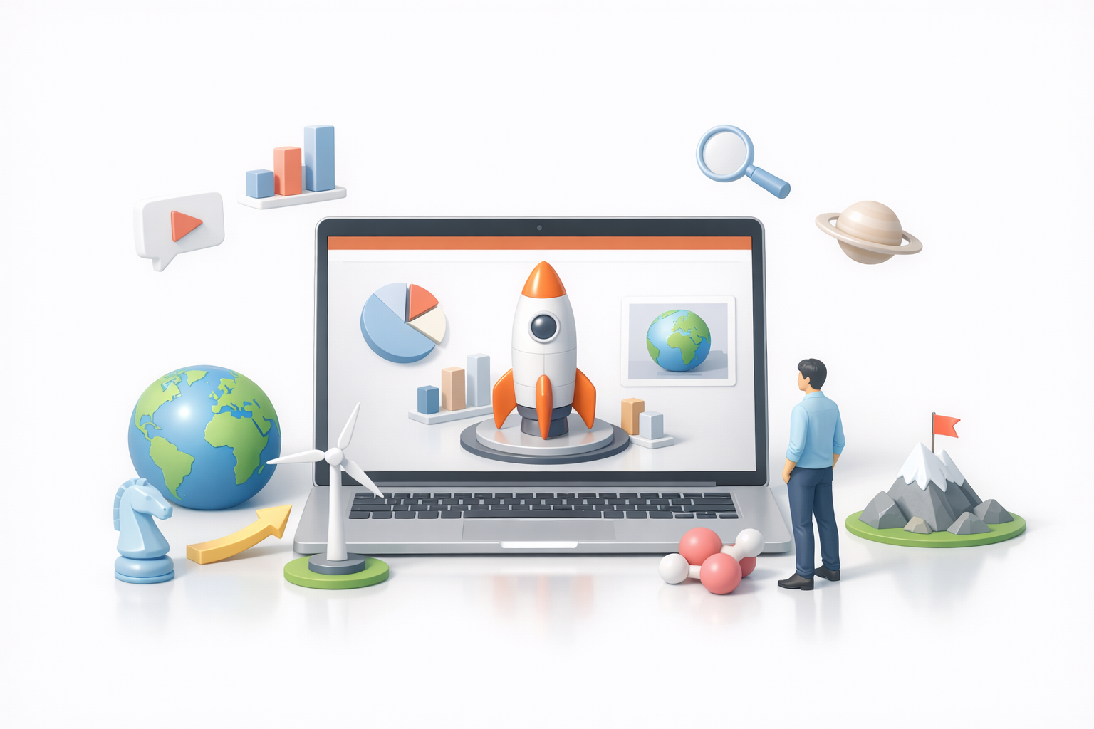 为什么要在 PowerPoint 演示中使用 3D 模型？配图