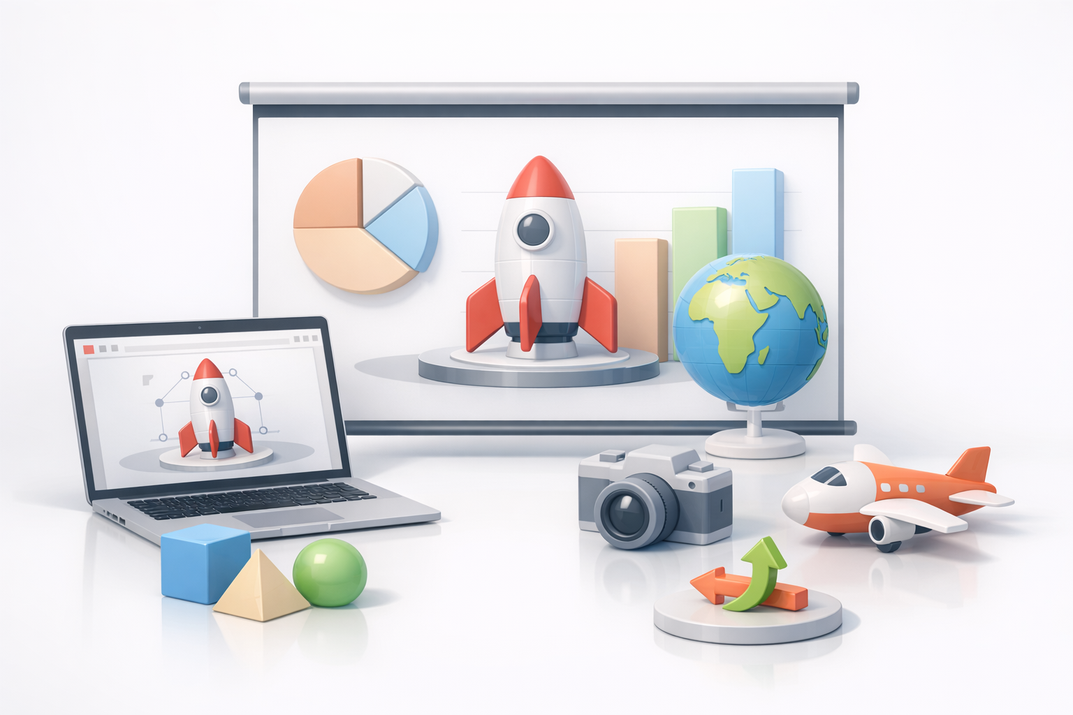 将 3D 模型集成到 PowerPoint 的最佳实践配图
