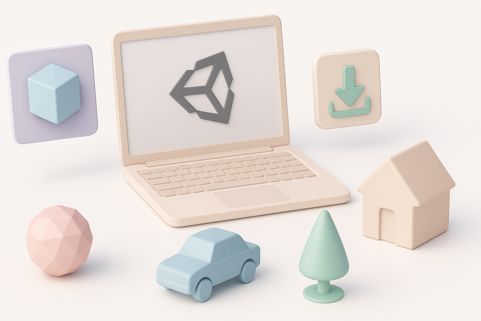 为 Unity 项目选择合适的 3D 模型示意图