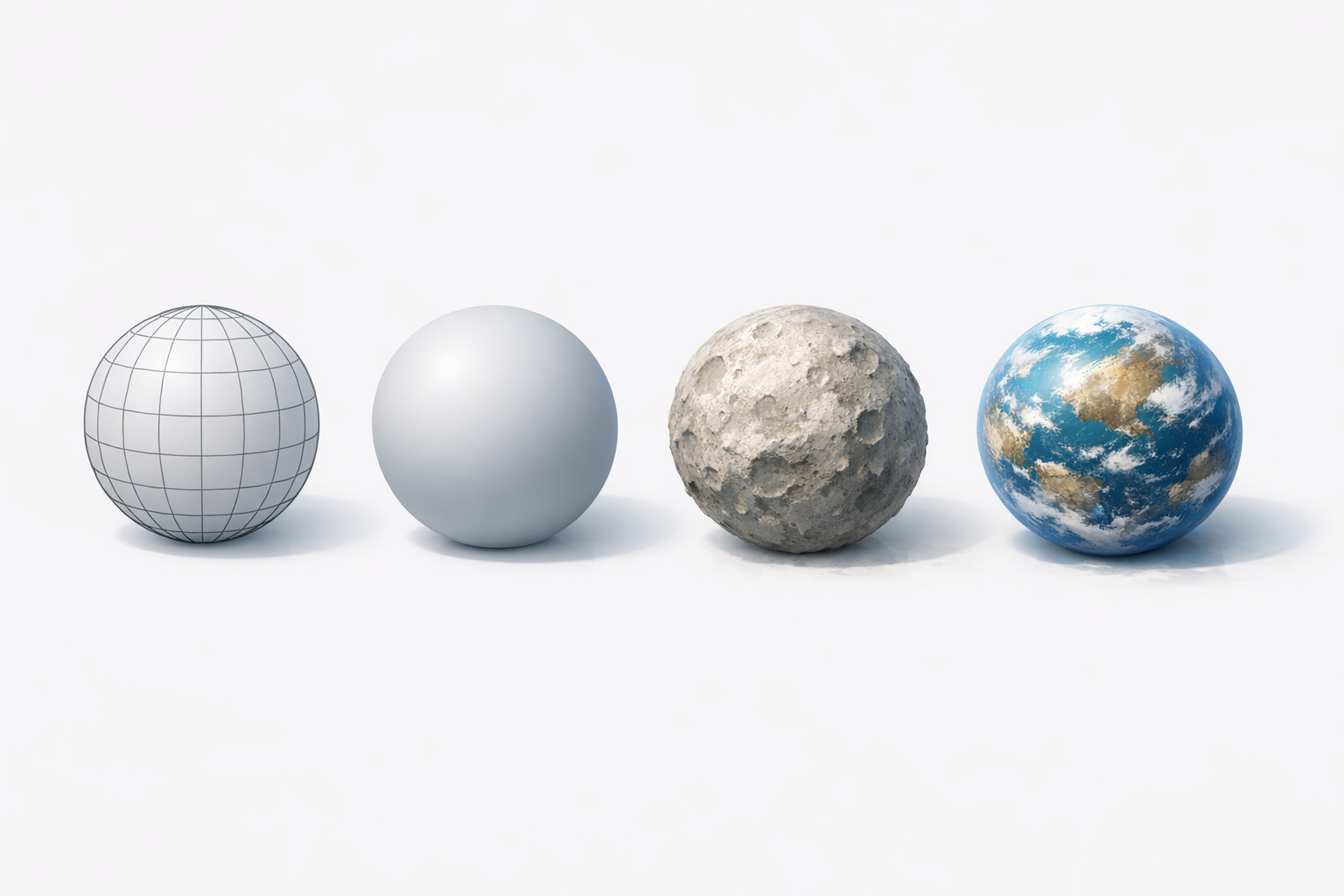 分步教程：建立星球基础模型示意图