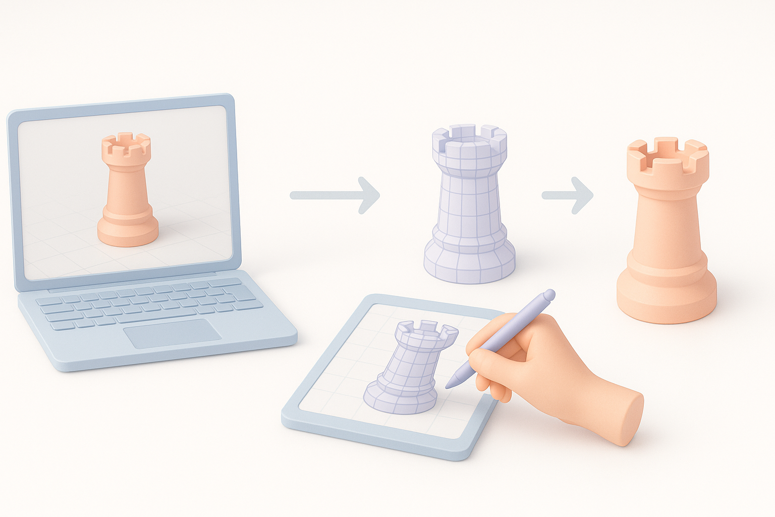 My Step-by-Step Workflow for 3D Print Model Creation illustration