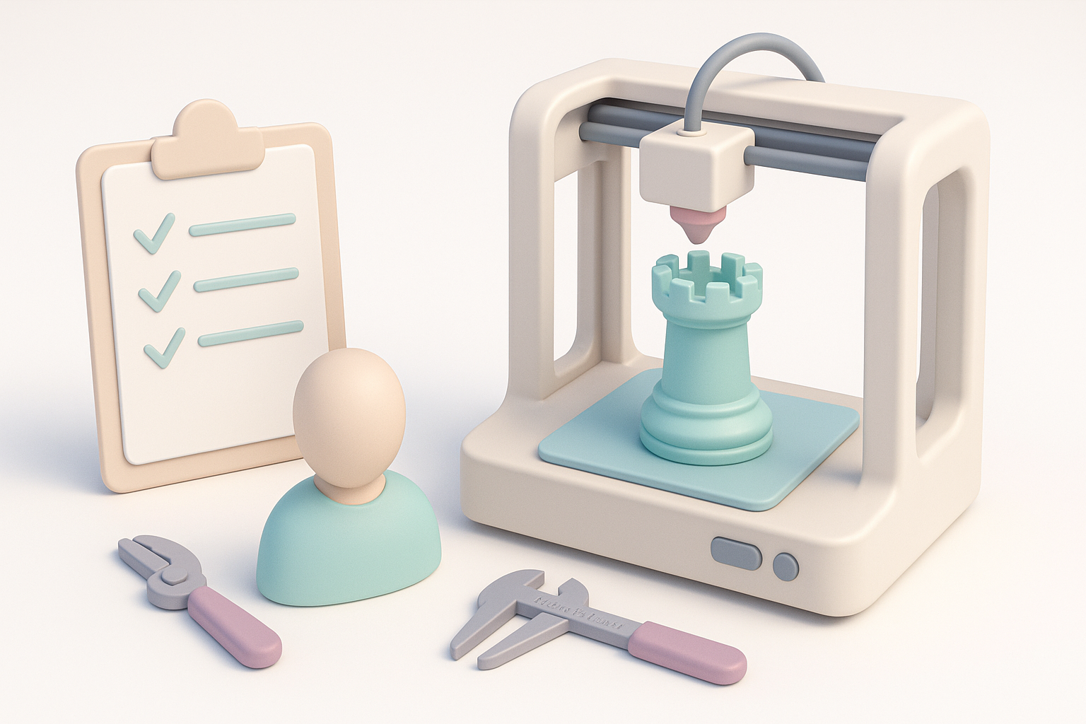 高质量3D打印最佳实践示意图