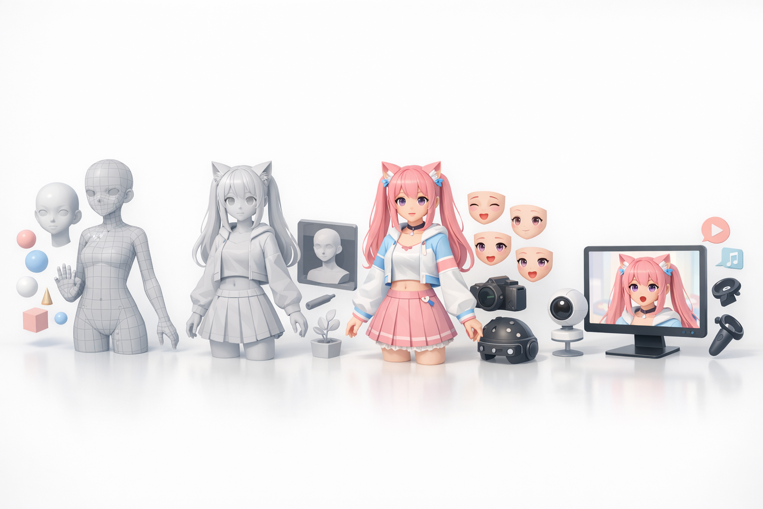 Understanding 3D VTuber Models illustration