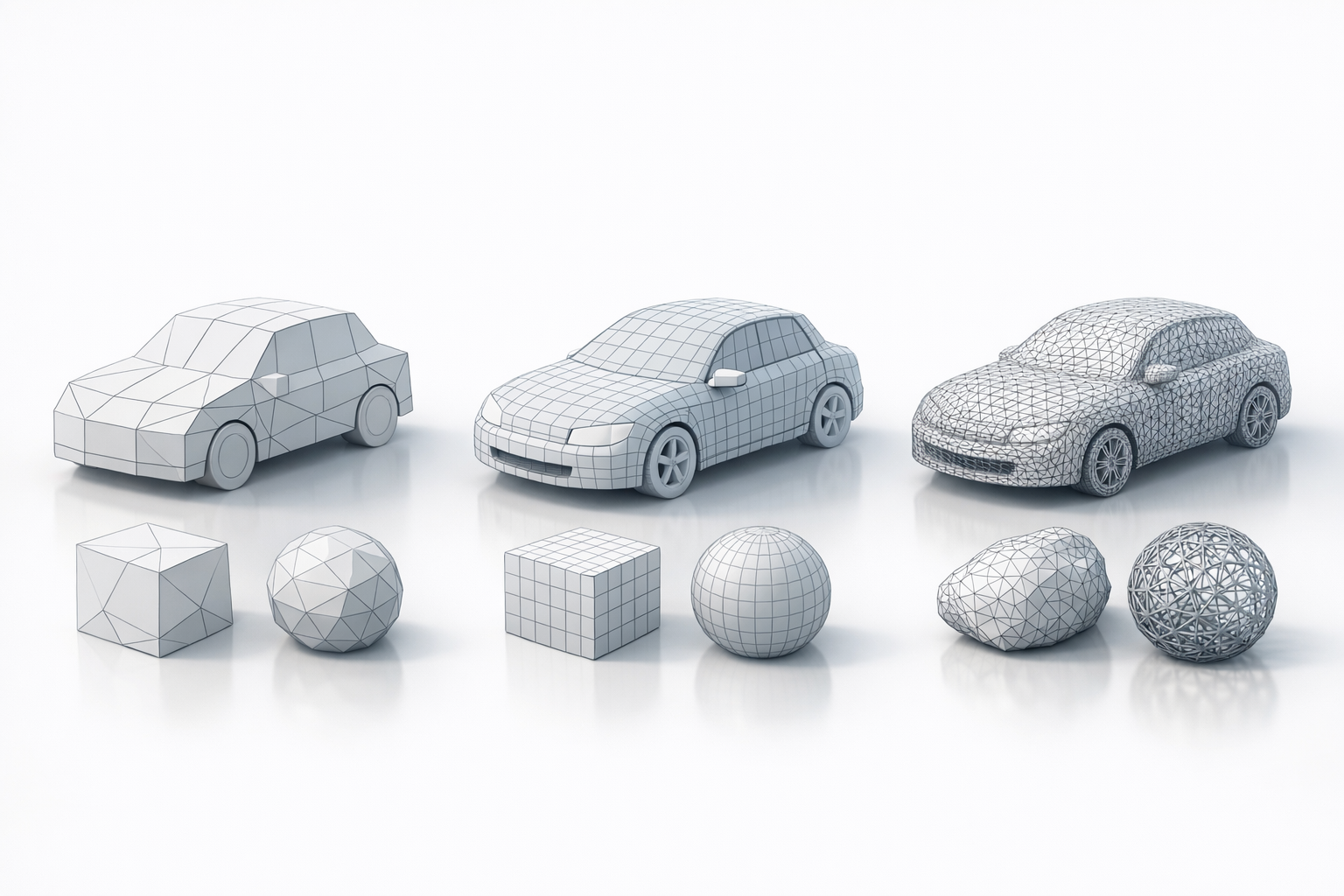 Comparing Wireframe Modeling Techniques illustration