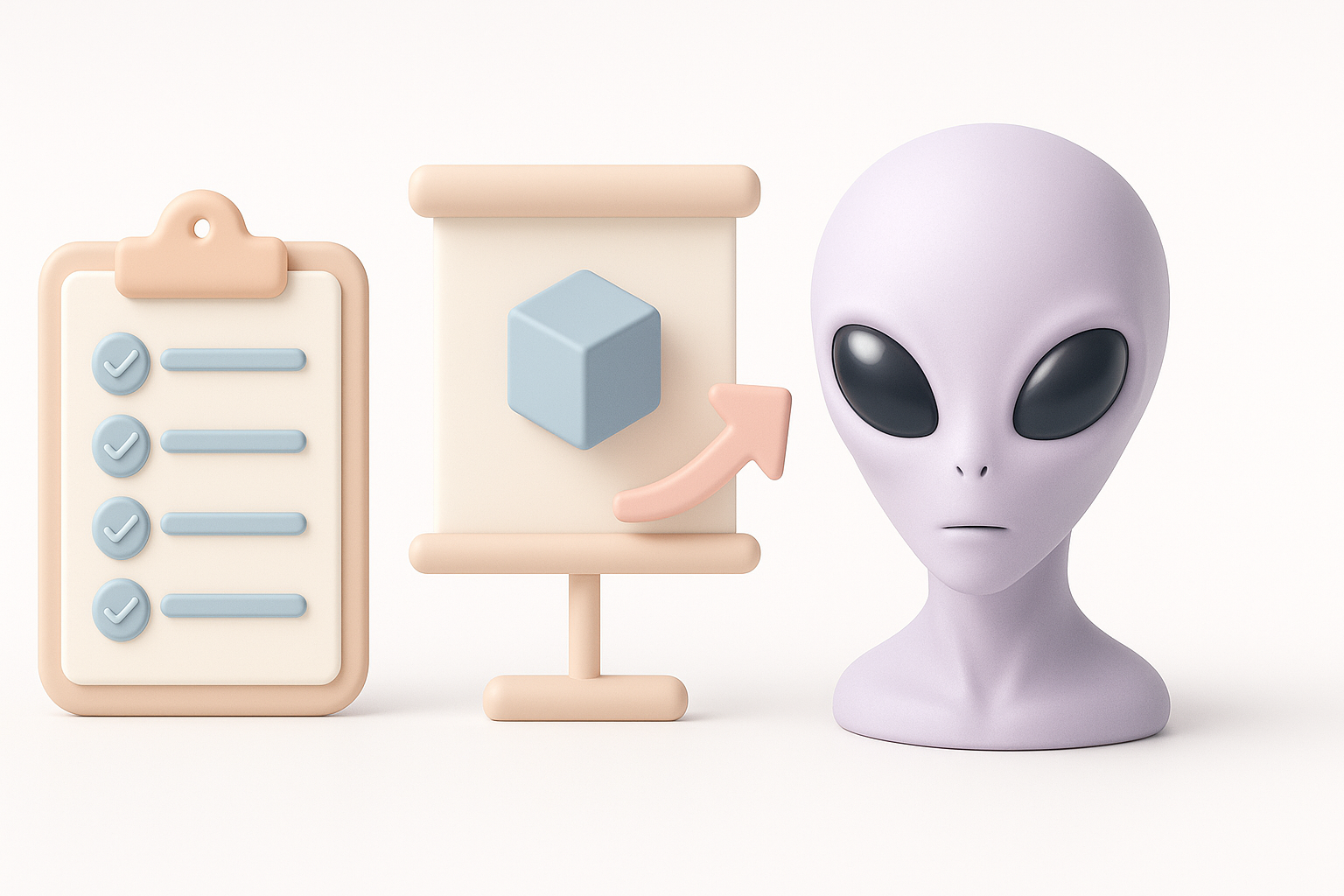 外星人3D建模核心摘要示意图
