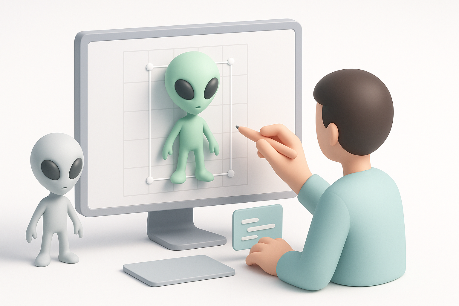 专家心得:外星人3D模型创建经验示意图