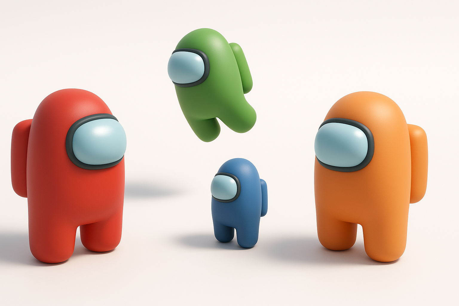 Overview of Among Us 3D Models illustration