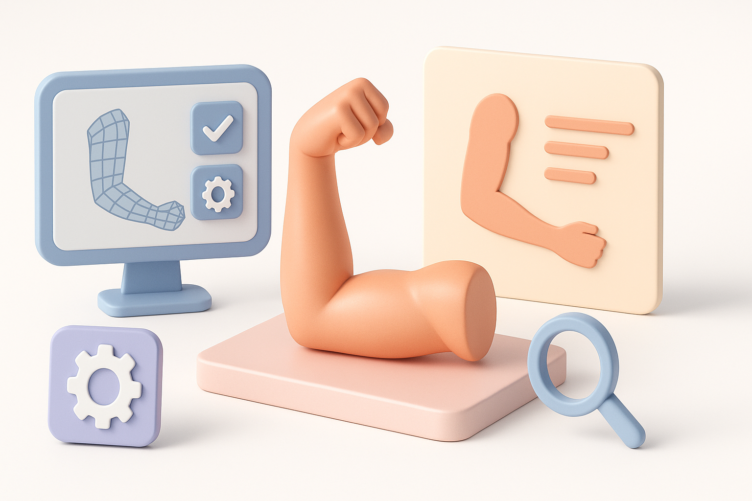 Understanding Arm 3D Models: Applications and Requirements illustration