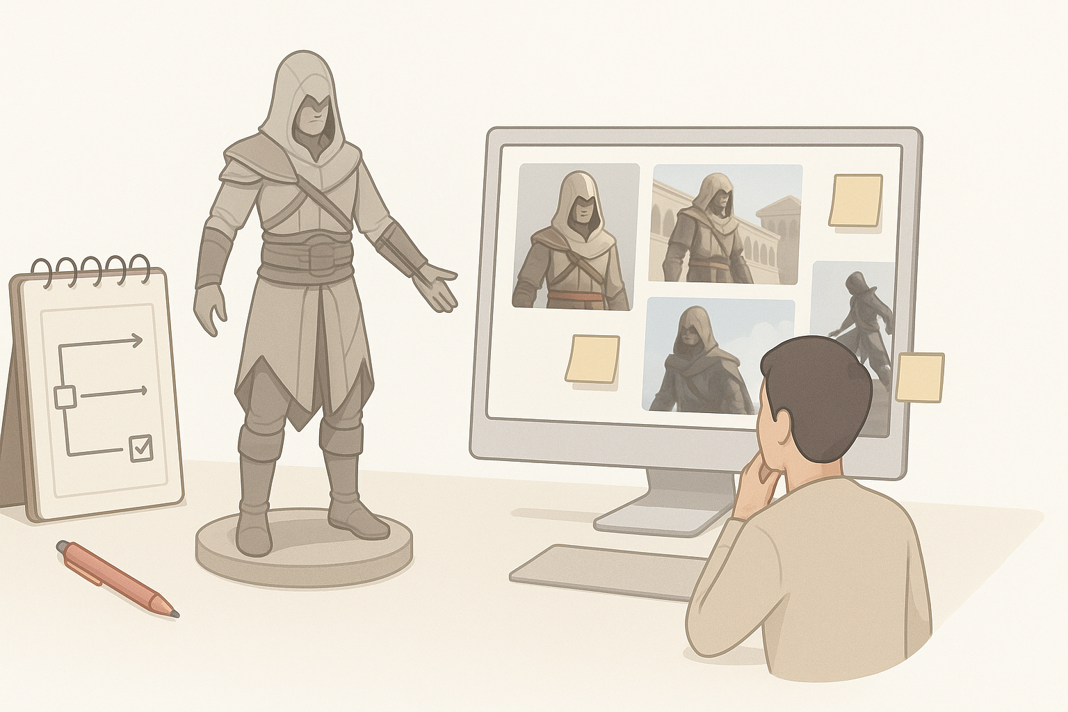 Planning and Reference Gathering for Assassin’s Creed Models illustration