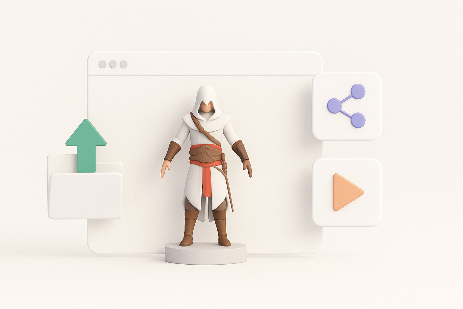 Exporting, Sharing, and Showcasing Your Assassin’s Creed 3D Model illustration