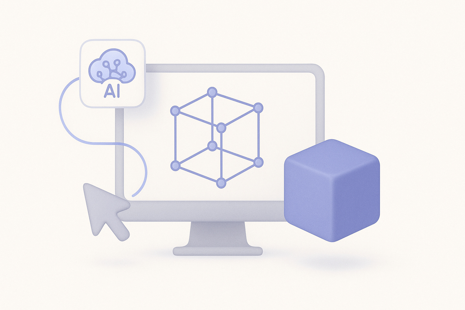Leveraging AI Tools for Efficient 3D Model Creation illustration