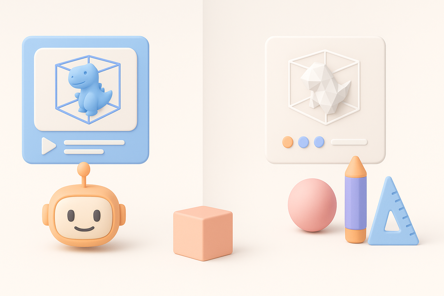 比较AI驱动与传统3D工作流插图