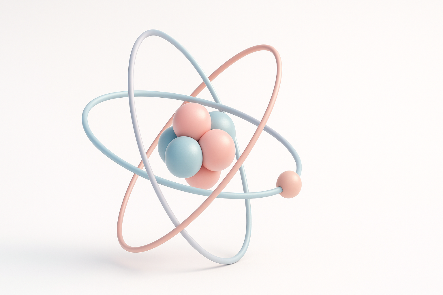 Ilustração sobre como entender a estrutura de um átomo para modelagem 3D
