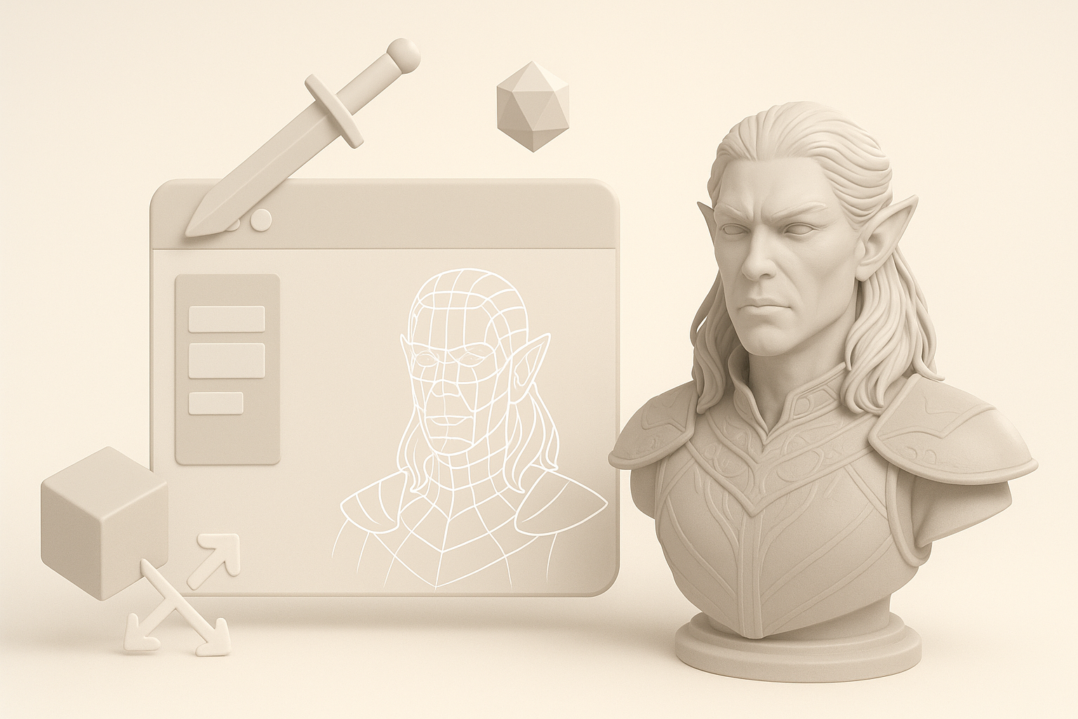 Overview of Baldur’s Gate 3 3D Model Creation illustration