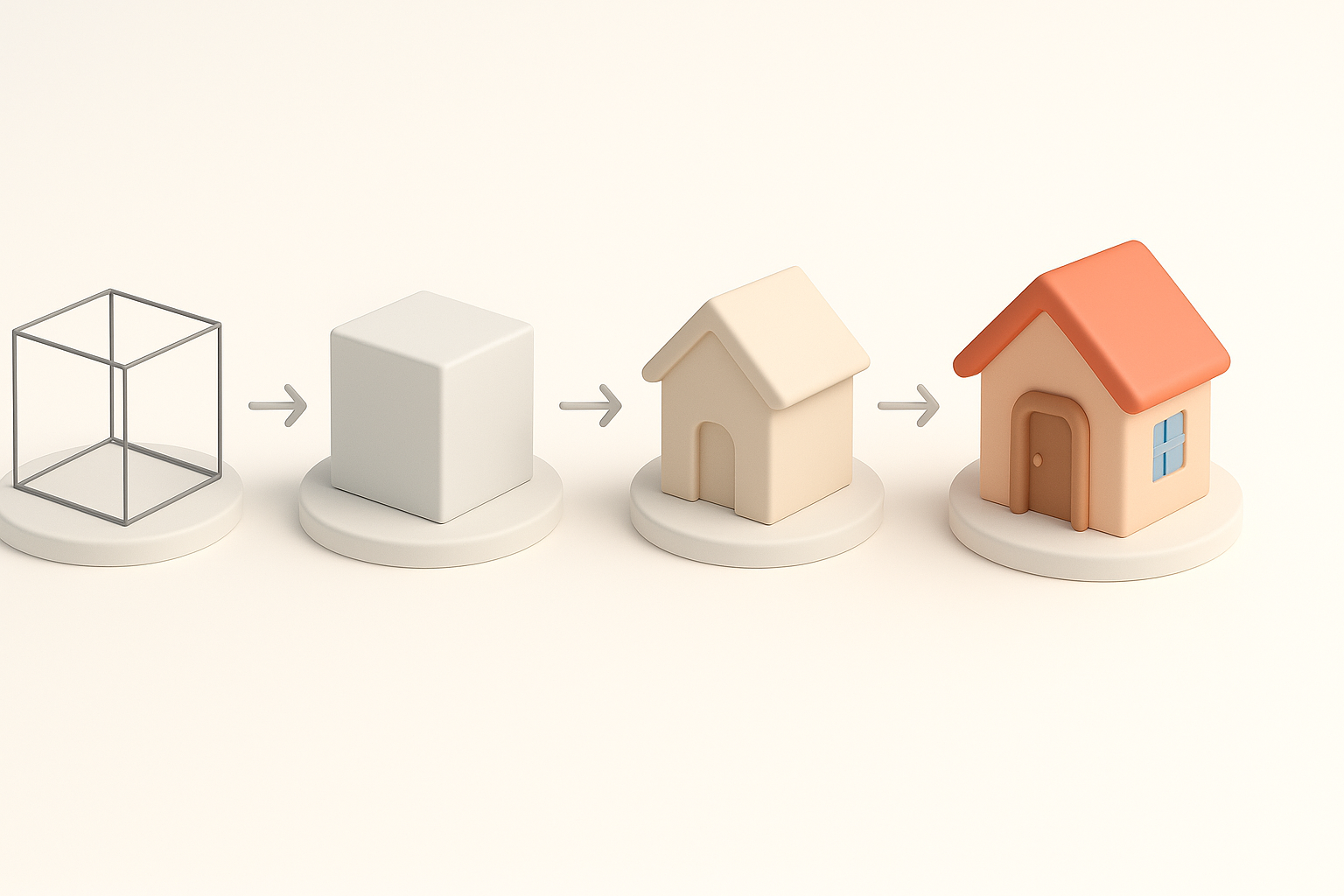 Step-by-Step Workflow for Building 3D Models illustration