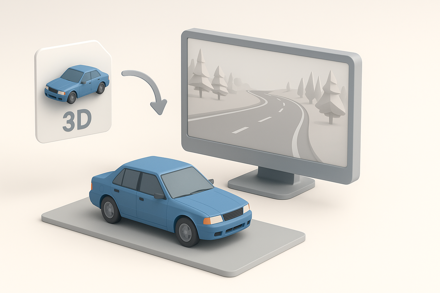 在 BeamNG.drive 中导入和测试 3D 模型示意图