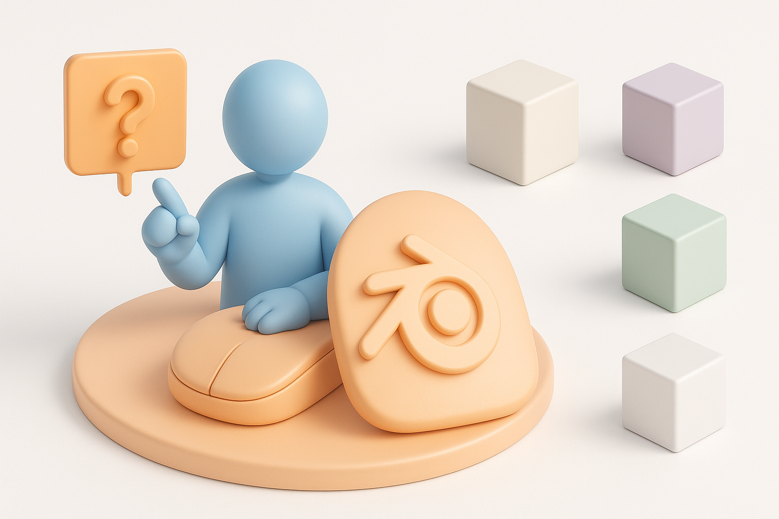 Popular 3D Model Formats Supported by Blender illustration