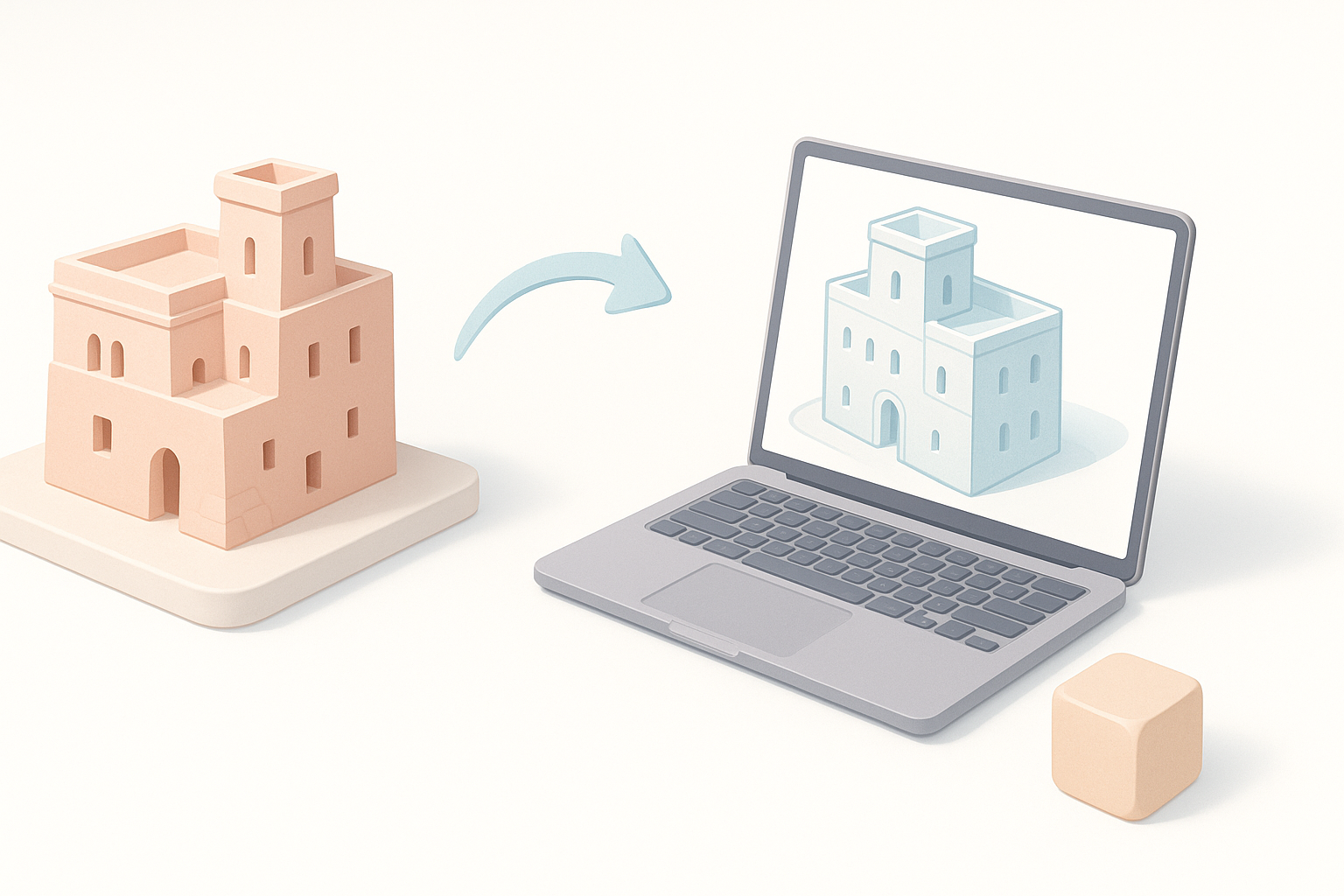 了解 Beta Samati 及其 3D 建模需求示意图