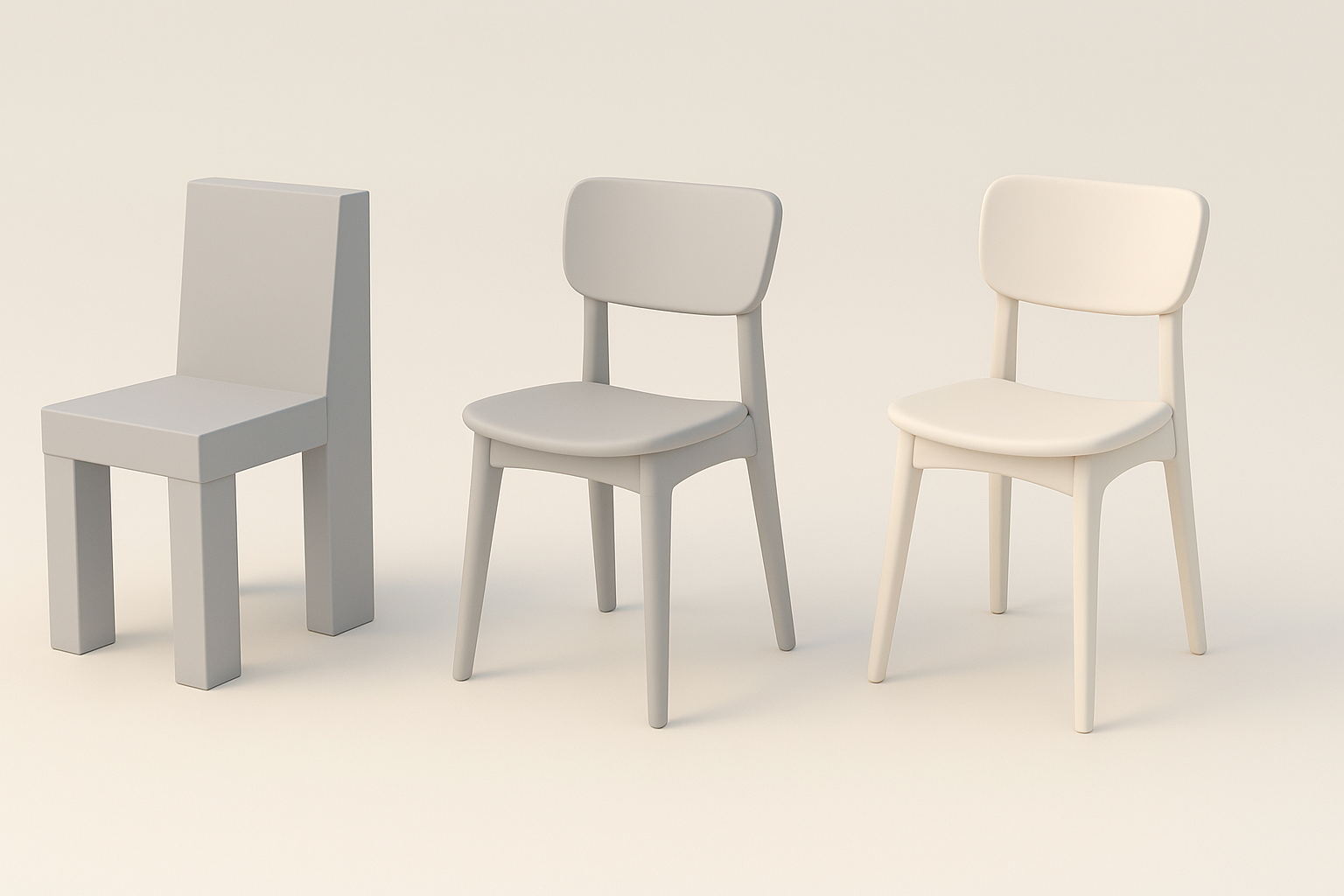3D建模工作流程示意图