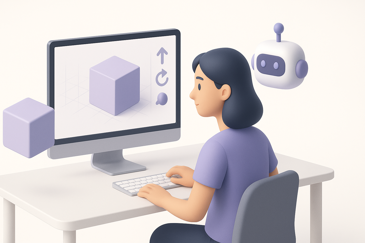 借助AI工具加速3D生产示意图