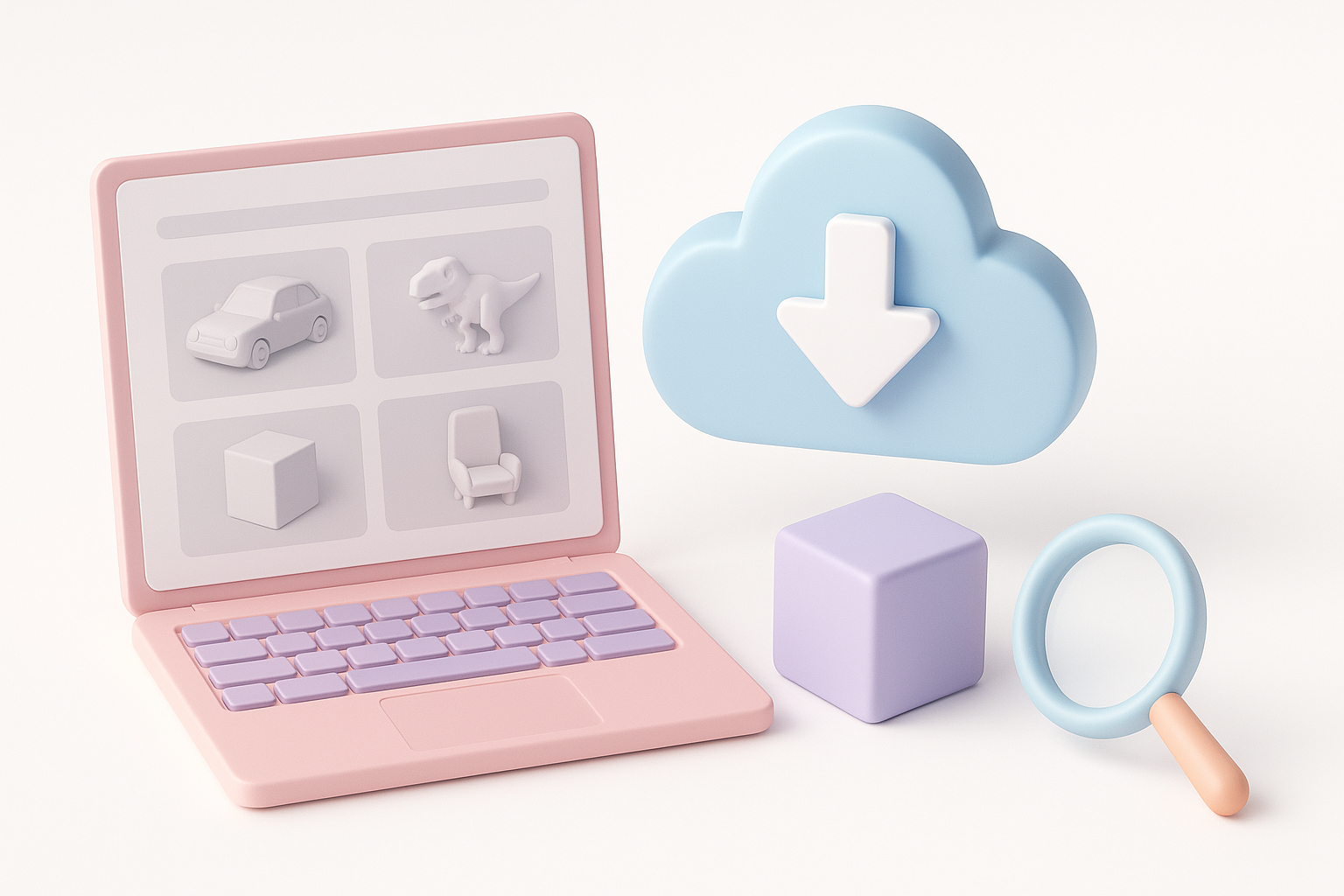 Where to Find Blender 3D Models illustration