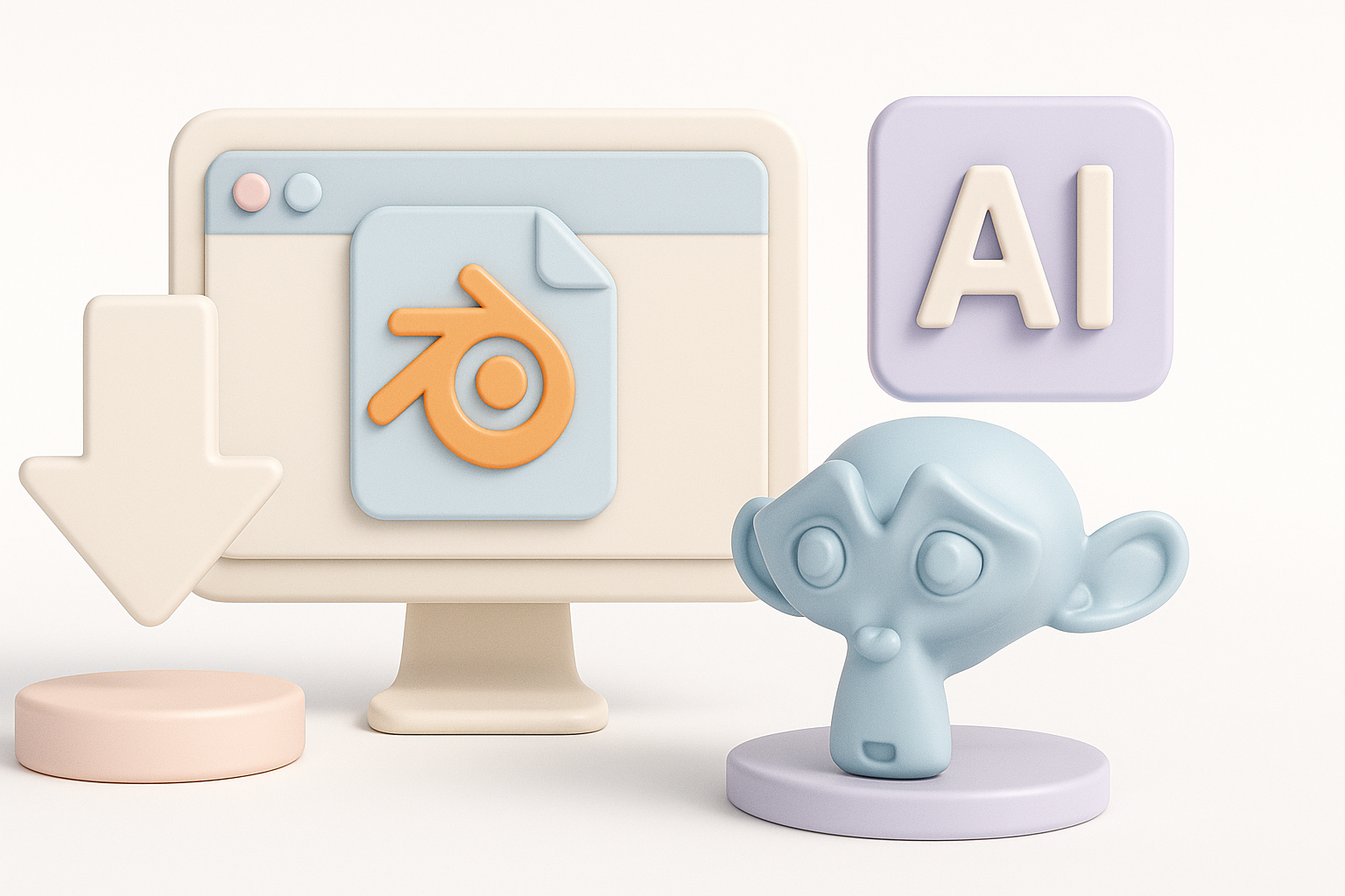 Creating Custom 3D Models with AI Tools illustration