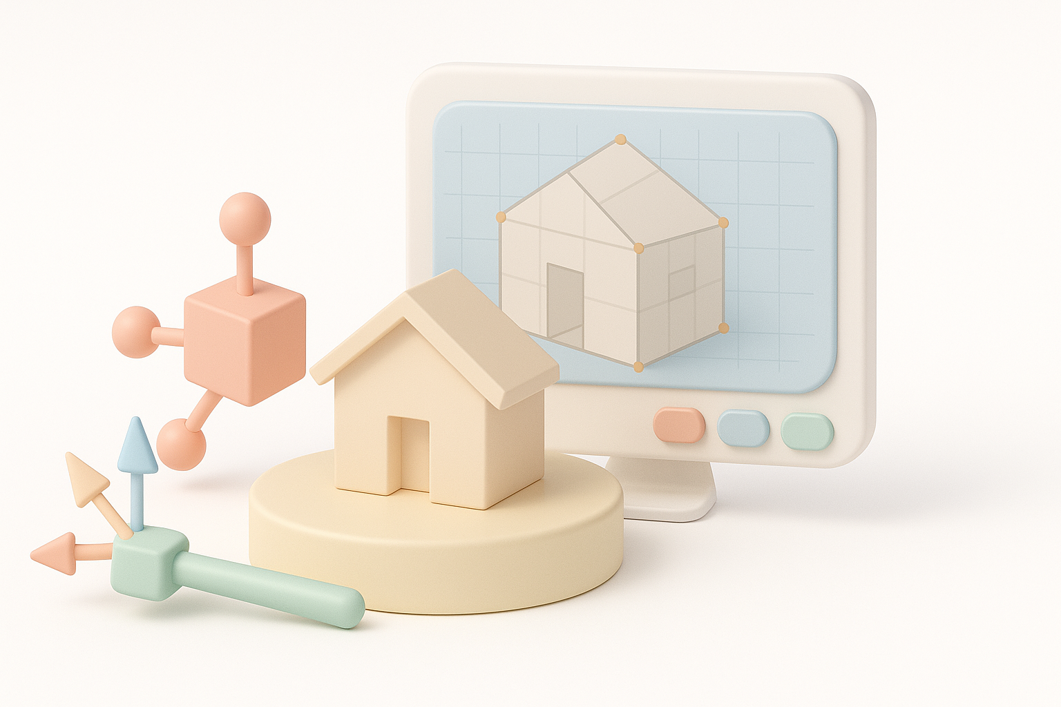 Ilustración de la guía paso a paso para crear modelos 3D en Blender