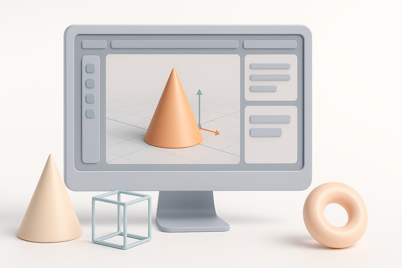 Core 3D Modeling Techniques in Blender illustration