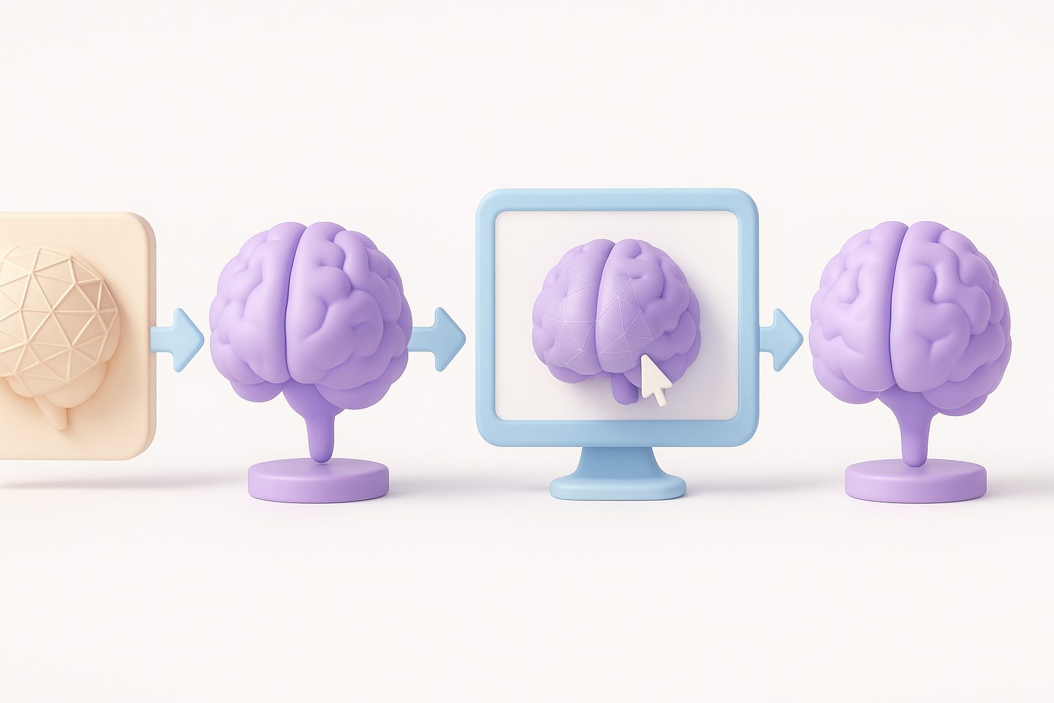 Brainrot 3D 模型创作流程示意图