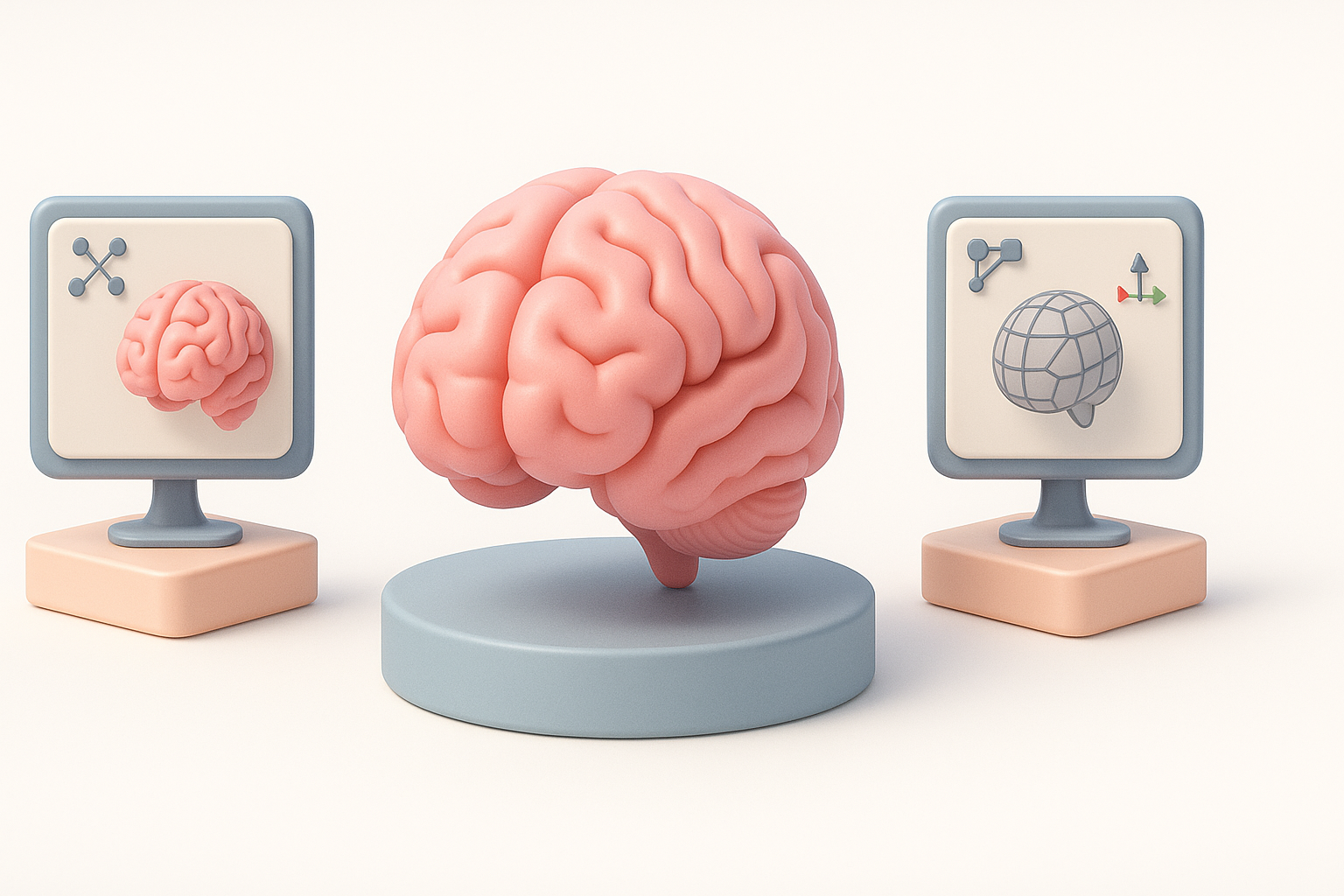 AI 工作流程与传统 3D 工作流程对比示意图